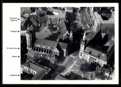 AK Braunschweig, St.-Blasius-Dom, Rathaus, Burgplatz