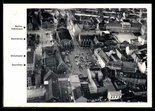 AK Braunschweig, Martinikirche, Altstadtmarkt, Gewandhaus