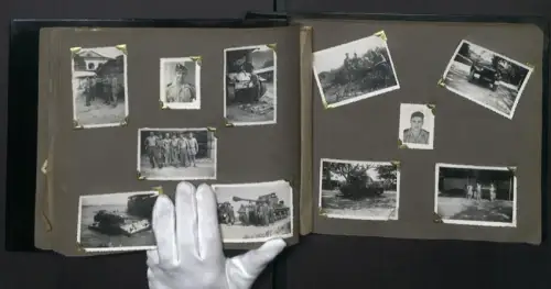 Fotoalbum mit 165 Fotografien, Fremdenlegion / Légion étrangère, Indochina Vietnam, Panzer, Militärfahrzeuge, Ausbildung