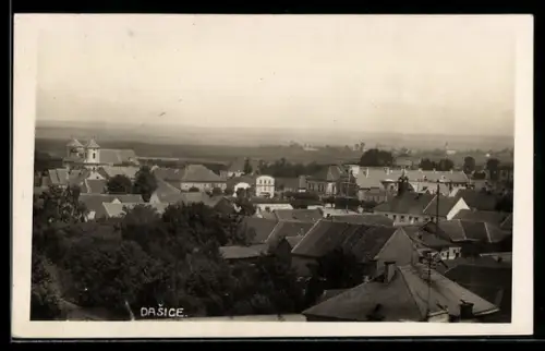 AK Dasice, Blick über die Dächer des Ortes