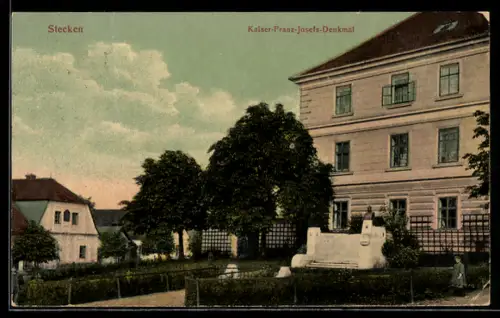 AK Stecken, Kaiser-Franz-Josefs-Denkmal
