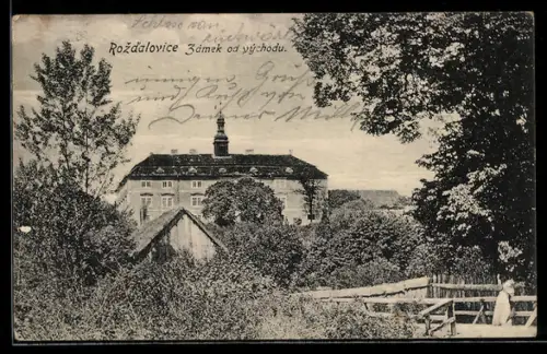 AK Rozdalovice, Zámek od východu