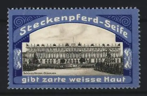 Reklamemarke Schloss Herrenchiemsee, Steckenpferd-Seife, Schlossansicht