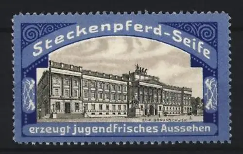 Reklamemarke Steckenpferd-Seife, Schloss Braunschweig