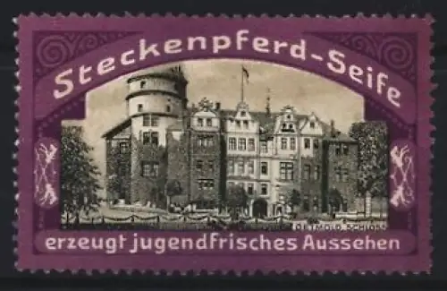 Reklamemarke Steckenpferd-Seife, Schloss Detmold