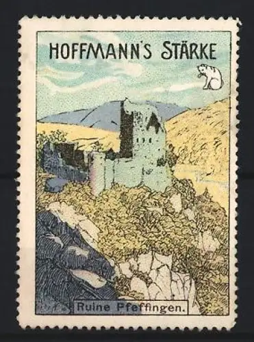 Reklamemarke Hoffmann, Speisestärke, Ruine Pfeffingen