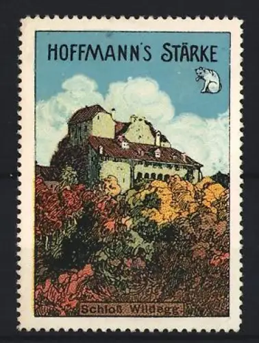 Reklamemarke Hoffmann, Speisestärke, Schloss Wildegg