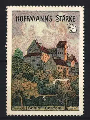 Reklamemarke Hoffmann, Speisestärke, Schloss Seefeld