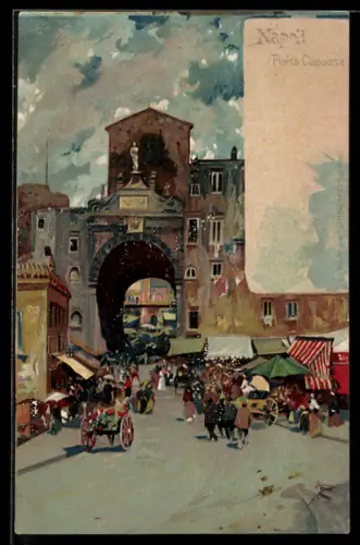Lithographie Napoli, Porta Capuana