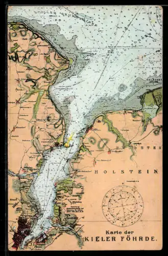 AK Kiel, Karte der Kieler Förde