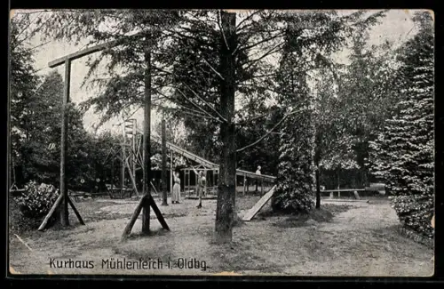 AK Oldenburg, Kurhaus Mühlenreich, Bes. G. Rudolf, Spielplatz
