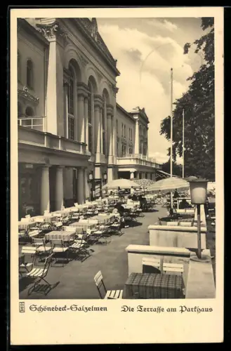 AK Schönebeck-Salzelmen, Die Terrasse am Parkhaus