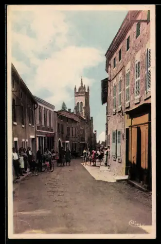 AK Rozier-en-Donzy /Loire, Rue Centrale