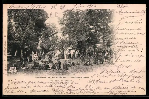 AK Fontenay-s-Bois, Un coin du jardin