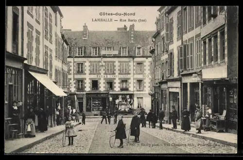 AK Lamballe, Rue Bario, bas