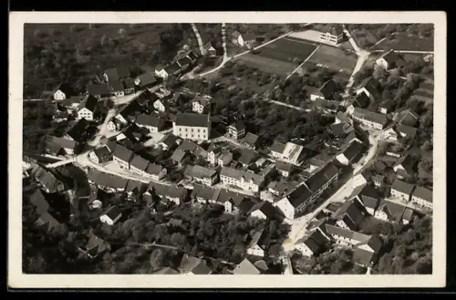 AK Oberendingen, Luftaufnahme des Ortes