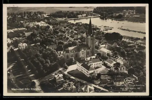 AK Mariestad, Mariestad från flygplan