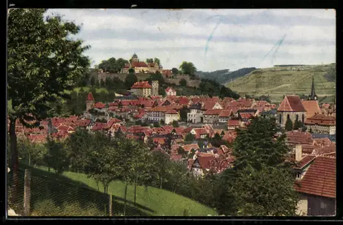 AK Kronach, Feste Rosenberg, Stadtansicht