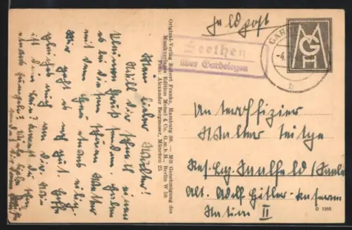 AK Landpoststempel Seethen über Gardelegen