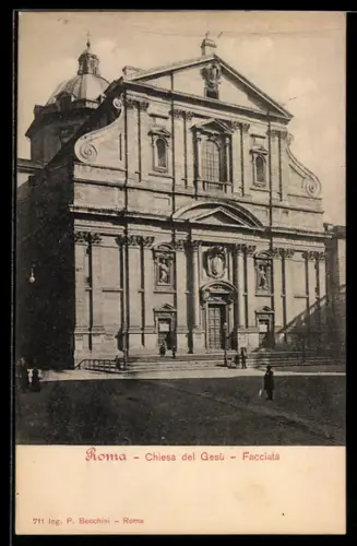 AK Roma, Chiesa del Gesù, Facciata