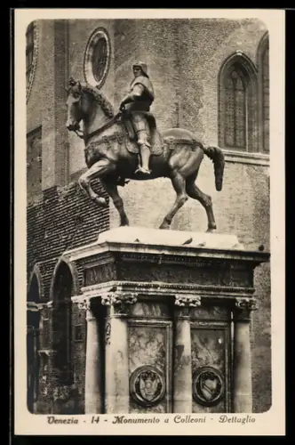 AK Venezia, Monumento a Colleoni, Dettaglio