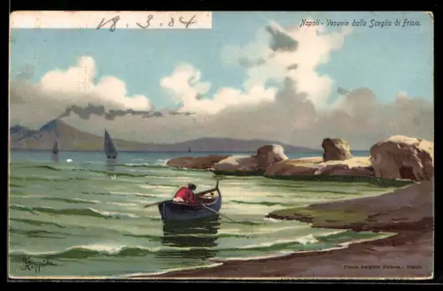 AK Napoli, Vesuvio dalla Scoglio di Frisio