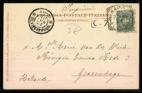 AK Napoli, Villa Nazionale con giardino e edificio storico