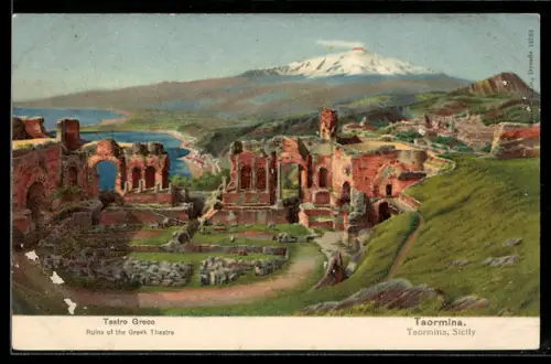 AK Taormina, Teatro Greco con vista sull`Etna