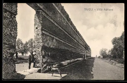 AK Tivoli, Villa Adriana, l`acquedotto romano e paesaggio circostante