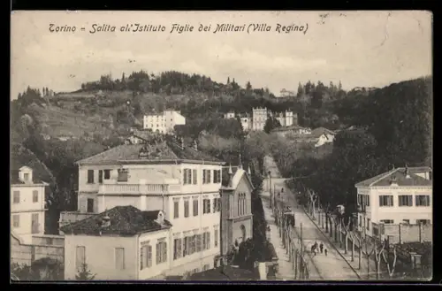 AK Torino, Salita all`Istituto Figlie dei Militari, Villa Regina
