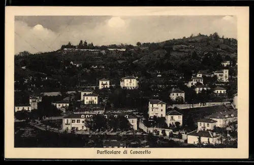 AK Cavoretto, Particolare del paesaggio collinare e delle case