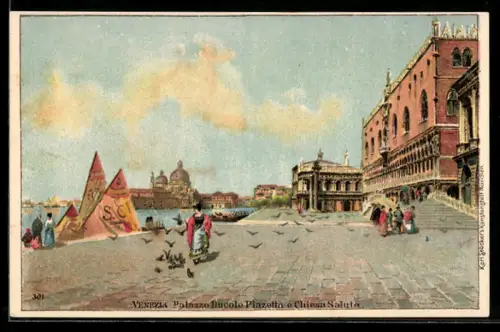AK Venezia, Palazzo Ducale, Piazzetta e Chiesa Salute