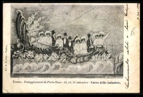 AK Torino, Festeggiamenti di Porta Susa, settembre, Carro delle industrie