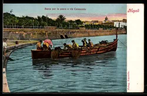 AK Napoli, Barca per la pesca a via Caracciolo