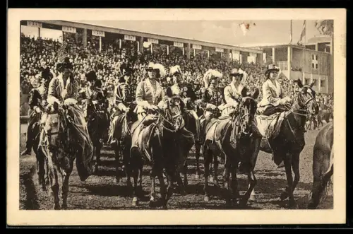 AK Torino, Corteo di Re Carlo Alberto al Carosello Storico 1928