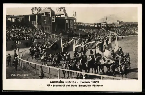 AK Torino, Carosello Storico 1928, Standardi del Duca Emanuele Filiberto