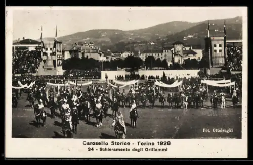 AK Torino, Carosello Storico 1928, Schieramento degli Orifiammi