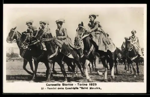 AK Torino, Carosello Storico 1929, Domini della Quadriglia Saint Maurice