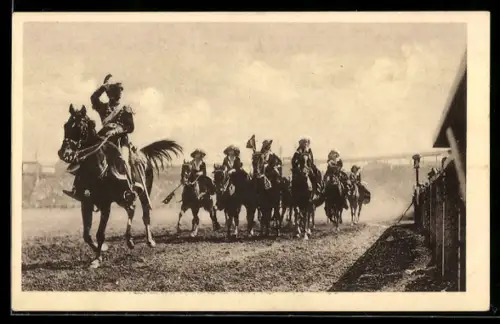 AK Torino, Amazzoni Torneanti Quadriglia Savoia Epoca di Re Carlo Alberto