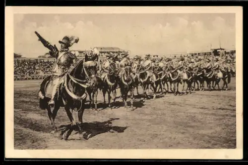 AK Torino, Carosello Storico 1928: Quadriglia Emanuele Filiberto, Il saluto al Sovrano