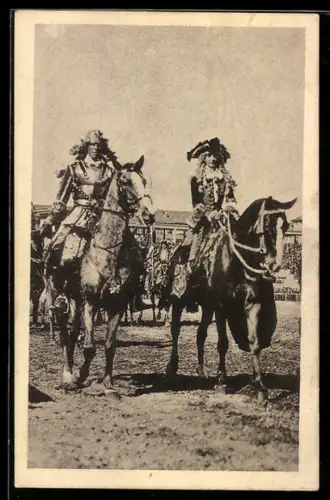 AK Torino, Carosello Storico 1928, cavalieri in armatura su cavalli durante l`evento storico