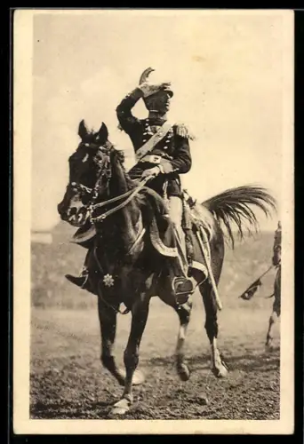 AK Torino, Carosello Storico 1928, il Conte Coda di Reggio Comandante in Sella Nizza Cavalleria