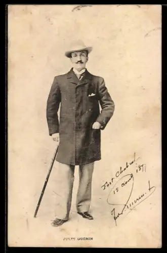 AK Antisemit Jules Guerin im Porträt 1897