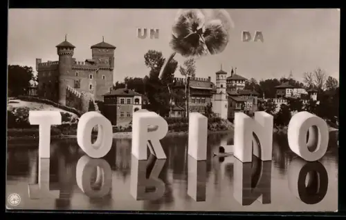 Grusskarten-AK Torino, Un Saluti da Torino, Panorama