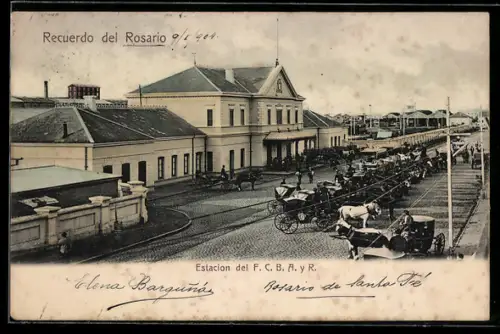 AK Rosario, Estación del F. C. B. A. y R.