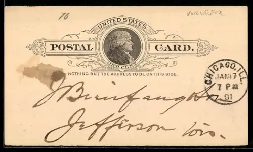 Vorläufer-AK Chicago, IL, 1891, C. F. Love & Co., Commission Merchants, 89 South Water Street