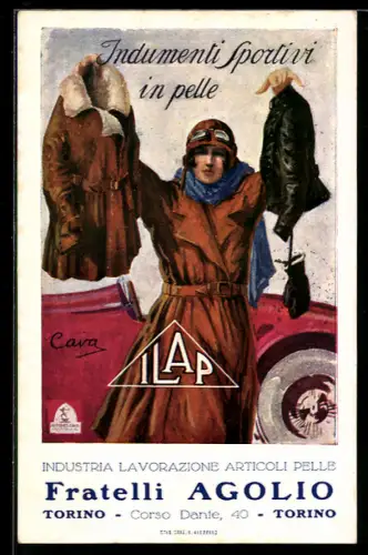 AK Torino, Fratelli Agolio, Industria Lavorazione Articoli Pelle, Art Deco