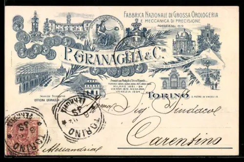 AK Torino, P. Granaglia & Cia., Fabbrica Nazionale di Grossa Orologeria e Meccanica di precisione