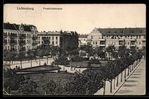 AK Berlin-Lichtenberg, Friedrichstrasse, heutiger Name: Wönnichstrasse