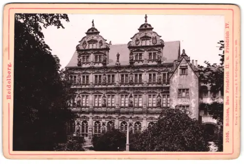 Fotografie Römmler & Jonas, Dresden, Ansicht Heidelberg, Schloss, Bau Friedrich II. u. Friedrich IV